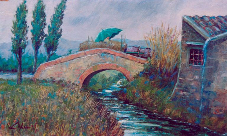 Ponte sul torrente Opera di Gio Batta Lepori